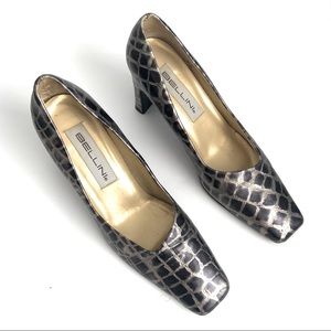 Bellini Diva Vintage Leather Embossed Pump…